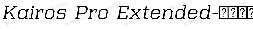 Kairos Pro Extended字体转换